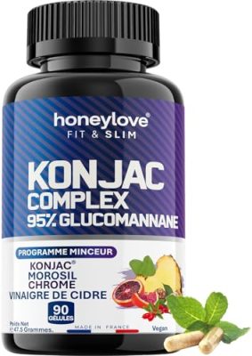 Honeylove Company Coupe-faim Konjac Glucomannane, vue de face