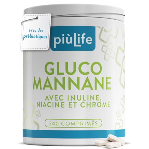 +Life Coupe-faim Glucomannane Konjac Titré, 240 comprimés, vue 1