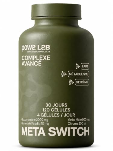 Powa Lab Coupe-faim Glucomannane Konjac Chrome, 120 gélules, vue 1