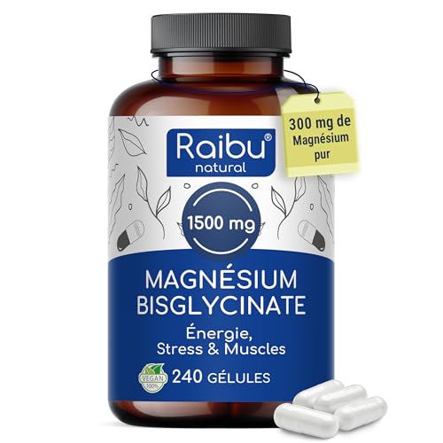 Raibu Magnésium Bisglycinate, 240 gélules, vue 1