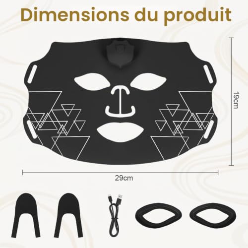 Vicloon Masque LED, vue 1